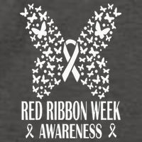 We Wear Red Ribbon Week Drug free Red Ribbon Week Awareness Vector Backpack