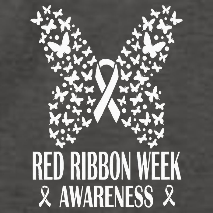We Wear Red Ribbon Week Drug free Red Ribbon Week Awareness Vector Backpack