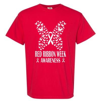 We Wear Red Ribbon Week Drug free Red Ribbon Week Awareness Garment-Dyed Heavyweight T-Shirt