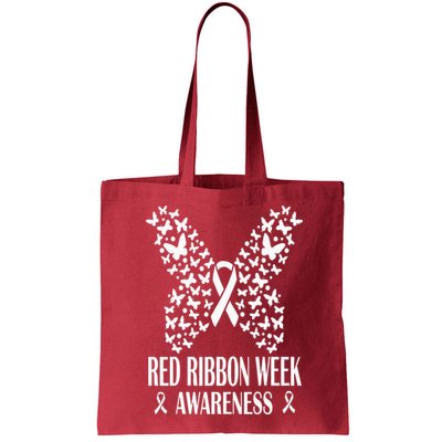 We Wear Red Ribbon Week Drug free Red Ribbon Week Awareness Bag