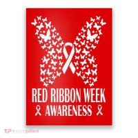 We Wear Red Ribbon Week Drug free Red Ribbon Week Awareness Poster