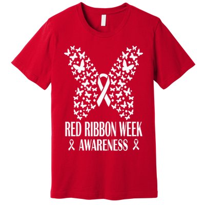 We Wear Red Ribbon Week Drug free Red Ribbon Week Awareness Premium T-Shirt