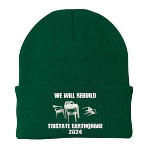 We Will Rebuild Tristate Earthquake 2024 I Survived Knit Cap Winter Beanie