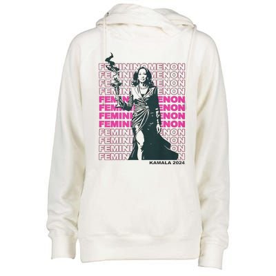 What We Really Need Is A Femininomenon Tees Femininomenon Kamala Harris 2024 Womens Funnel Neck Pullover Hood