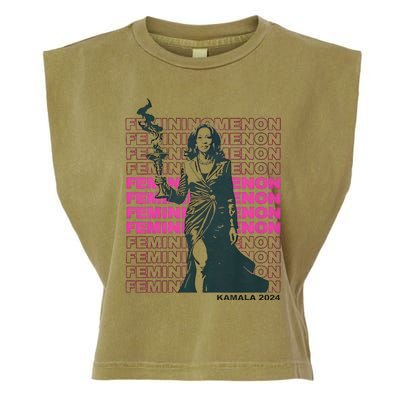 What We Really Need Is A Femininomenon Tees Femininomenon Kamala Harris 2024 Garment-Dyed Women's Muscle Tee