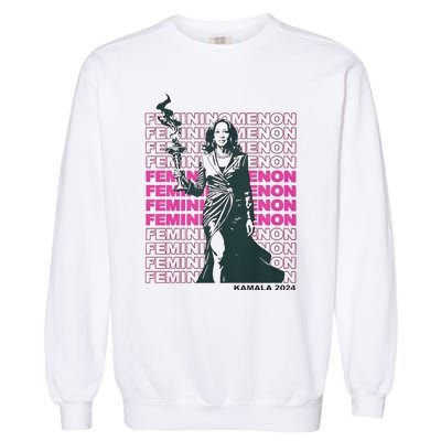 What We Really Need Is A Femininomenon Tees Femininomenon Kamala Harris 2024 Garment-Dyed Sweatshirt