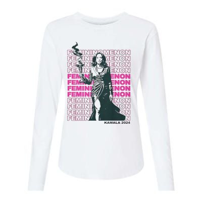 What We Really Need Is A Femininomenon Tees Femininomenon Kamala Harris 2024 Womens Cotton Relaxed Long Sleeve T-Shirt