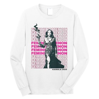 What We Really Need Is A Femininomenon Tees Femininomenon Kamala Harris 2024 Long Sleeve Shirt