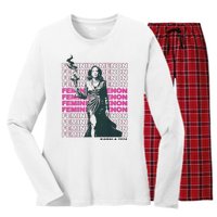 What We Really Need Is A Femininomenon Tees Femininomenon Kamala Harris 2024 Women's Long Sleeve Flannel Pajama Set 