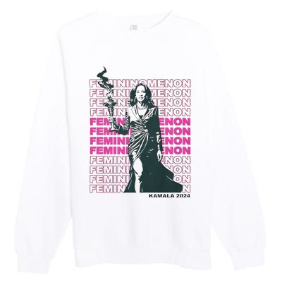 What We Really Need Is A Femininomenon Tees Femininomenon Kamala Harris 2024 Premium Crewneck Sweatshirt