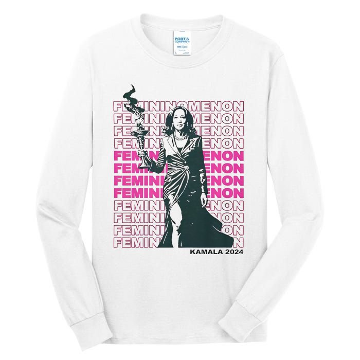 What We Really Need Is A Femininomenon Tees Femininomenon Kamala Harris 2024 Tall Long Sleeve T-Shirt