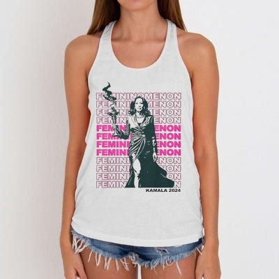 What We Really Need Is A Femininomenon Tees Femininomenon Kamala Harris 2024 Women's Knotted Racerback Tank