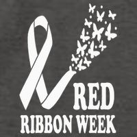 We Wear Red Ribbon Week Drug free Red Ribbon Week Awareness Vector Backpack