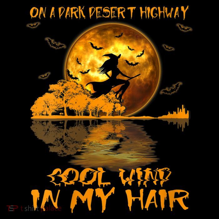 Women Witch Riding Brooms On A Dark Desert Highways Halloween 16 in Basic Backpack