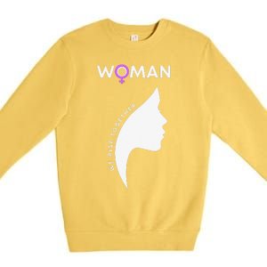 Woman We Rise Together, Gender Equality, Women's Rights Premium Crewneck Sweatshirt