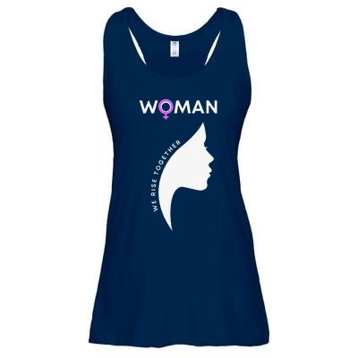 Woman We Rise Together, Gender Equality, Women's Rights Ladies Essential Flowy Tank