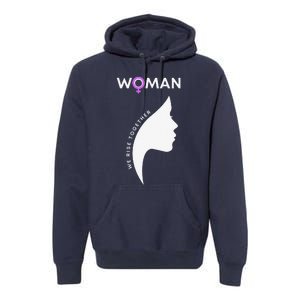 Woman We Rise Together, Gender Equality, Women's Rights Premium Hoodie