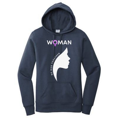 Woman We Rise Together, Gender Equality, Women's Rights Women's Pullover Hoodie