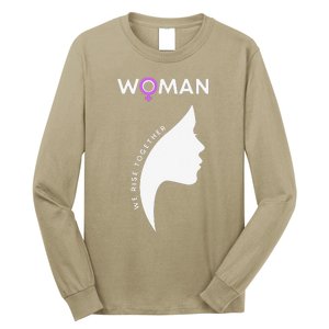 Woman We Rise Together, Gender Equality, Women's Rights Long Sleeve Shirt