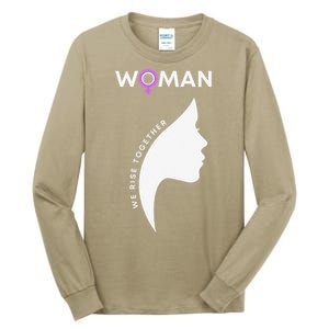 Woman We Rise Together, Gender Equality, Women's Rights Tall Long Sleeve T-Shirt