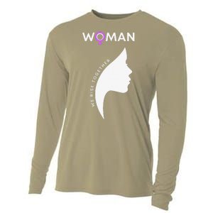 Woman We Rise Together, Gender Equality, Women's Rights Cooling Performance Long Sleeve Crew