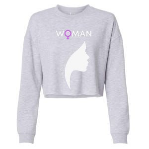 Woman We Rise Together, Gender Equality, Women's Rights Cropped Pullover Crew