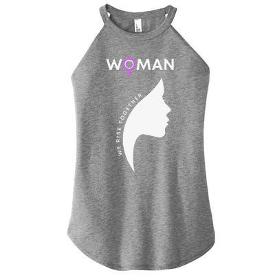 Woman We Rise Together, Gender Equality, Women's Rights Women's Perfect Tri Rocker Tank