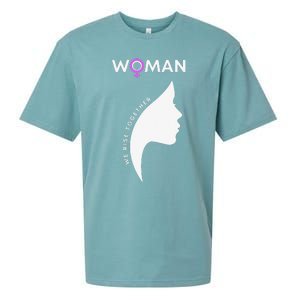 Woman We Rise Together, Gender Equality, Women's Rights Sueded Cloud Jersey T-Shirt