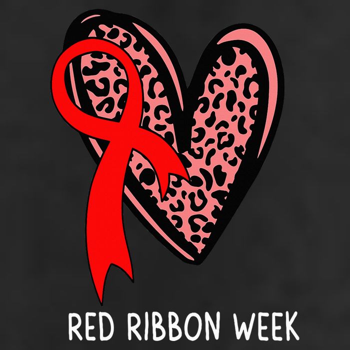 We Wear Red For Red Ribbon Week Awareness Leopard Cool Comfort Performance Bucket Hat