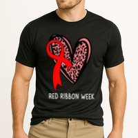 We Wear Red For Red Ribbon Week Awareness Leopard Cooling Performance Crew T-Shirt