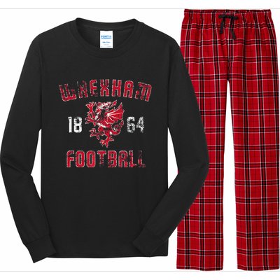 Wrexham Wales Rampant Welsh Dragon Long Sleeve Pajama Set