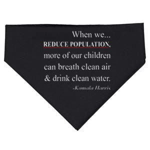 When We Reduce Population Kamala Harris Said Funny Saying USA-Made Doggie Bandana