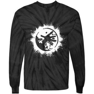 Wow Warlock Role Playing Gamer Tie-Dye Long Sleeve Shirt