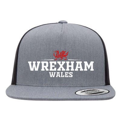 Wrexham Wales Retro Vintage  Flat Bill Trucker Hat