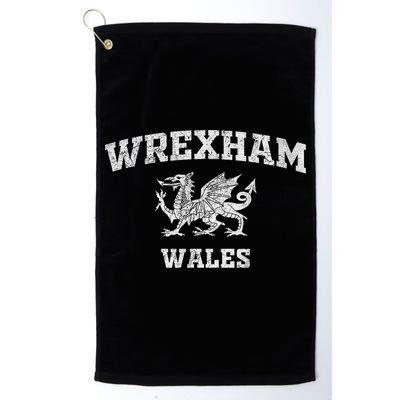 Wrexham Wales Retro Vintage Golf Towel