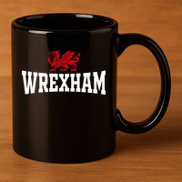 Wrexham Wales Red Dragon Wrecsam 11oz C Handle Ceramic Mug