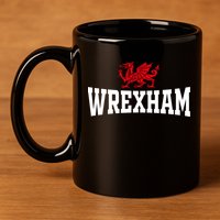 Wrexham Wales Red Dragon Wrecsam 11oz C Handle Ceramic Mug