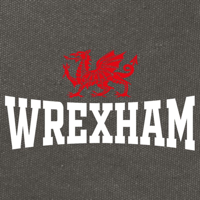 Wrexham Wales Red Dragon Wrecsam Cotton Canvas Backpack