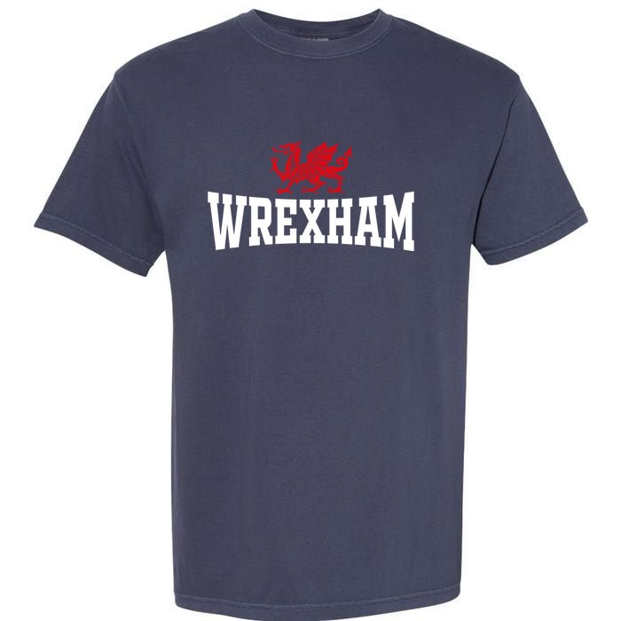 Wrexham Wales Red Dragon Wrecsam Garment-Dyed Heavyweight T-Shirt