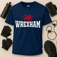 Wrexham Wales Red Dragon Wrecsam Cooling Performance Crew T-Shirt