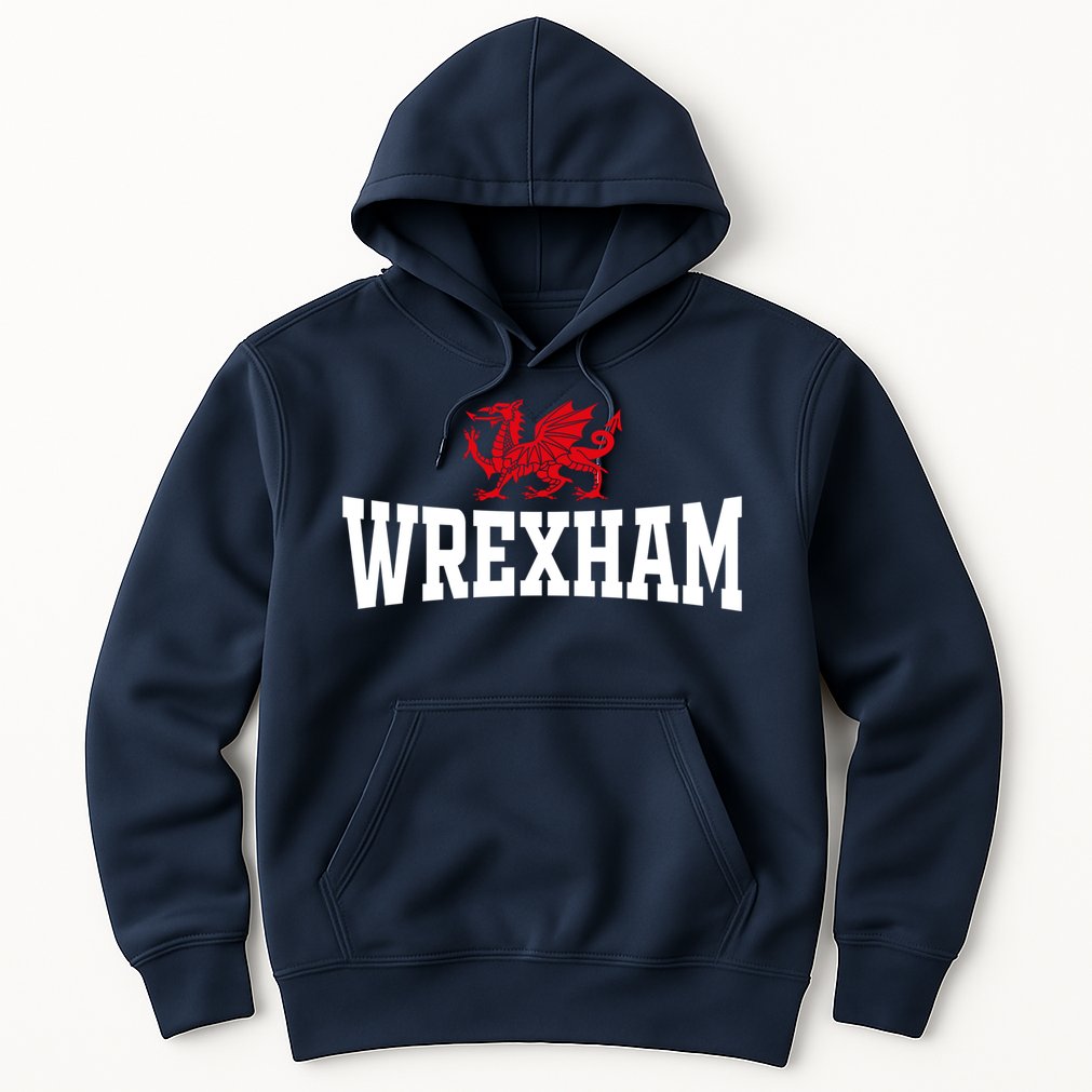 Wrexham Wales Red Dragon Wrecsam Hoodie