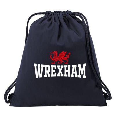 Wrexham Wales Red Dragon Wrecsam Drawstring Bag