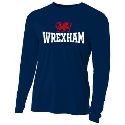 Wrexham Wales Red Dragon Wrecsam Cooling Performance Long Sleeve Crew