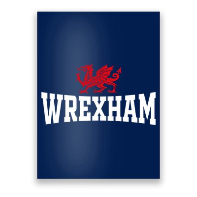 Wrexham Wales Red Dragon Wrecsam Poster