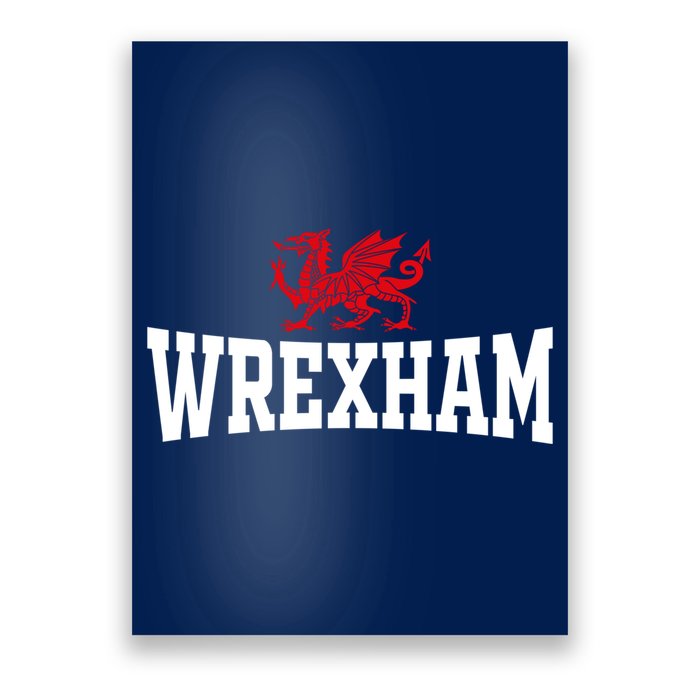 Wrexham Wales Red Dragon Wrecsam Poster