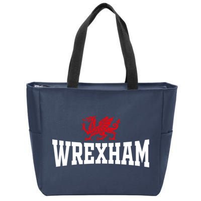 Wrexham Wales Red Dragon Wrecsam Zip Tote Bag