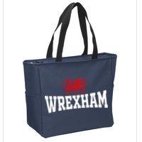 Wrexham Wales Red Dragon Wrecsam Zip Tote Bag