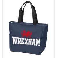 Wrexham Wales Red Dragon Wrecsam Zip Tote Bag
