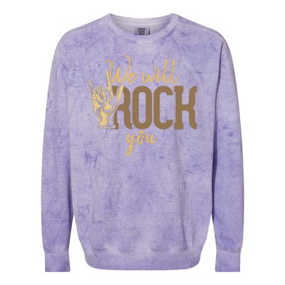 We Will Rock You Colorblast Crewneck Sweatshirt