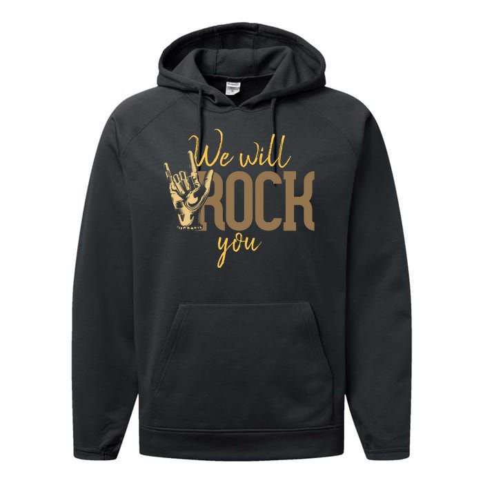 We Will Rock You Performance Fleece Hoodie